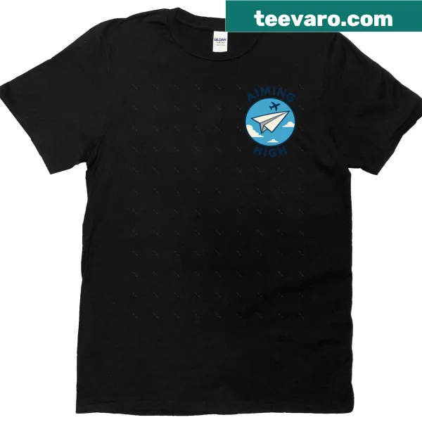 Oversized T-shirt with bold 'Aiming High' typography