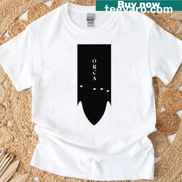 Armored Core For Answer t-shirt featuring the Orca Corporation logo