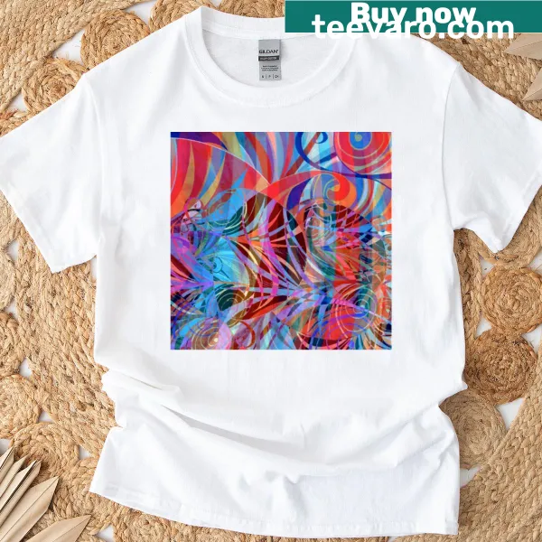 T-shirt with modern abstract pattern design