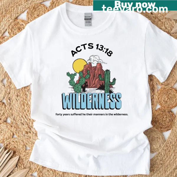 Hand-lettered Christian message graphic on a T-shirt