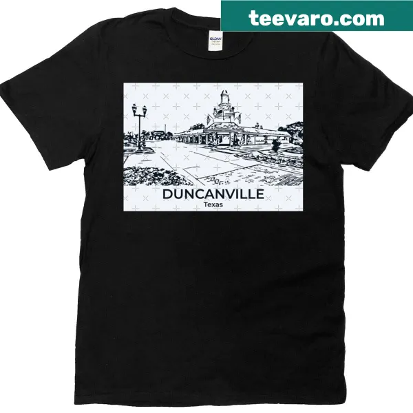 Vintage-style shirt featuring 'Duncanville' text