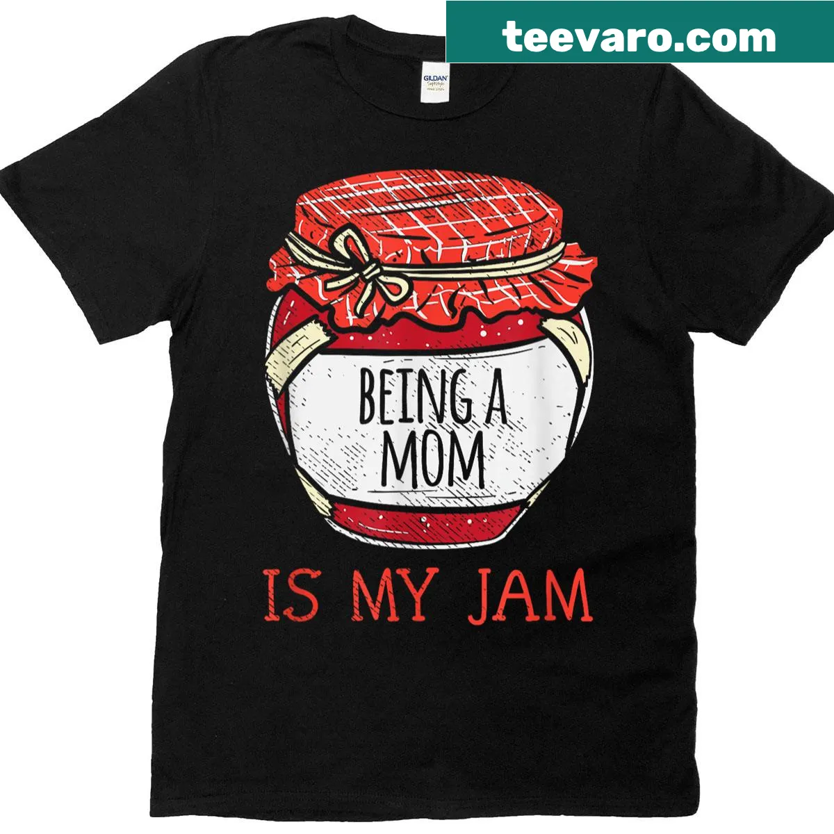 Cute typography t-shirt with humorous saying about motherhood — on a men's t-shirt