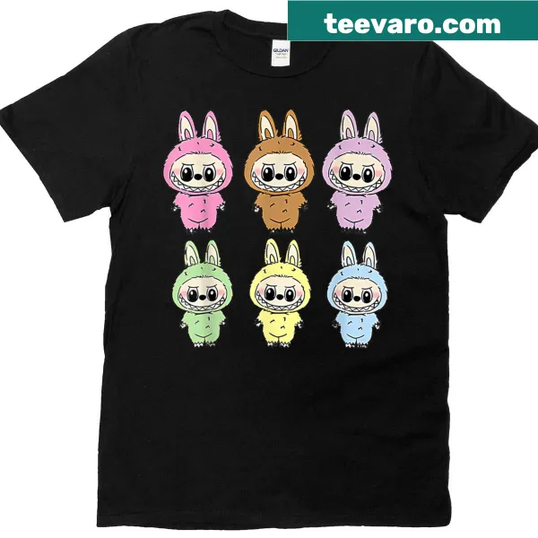 Cute Labubu t-shirt for women with humorous design