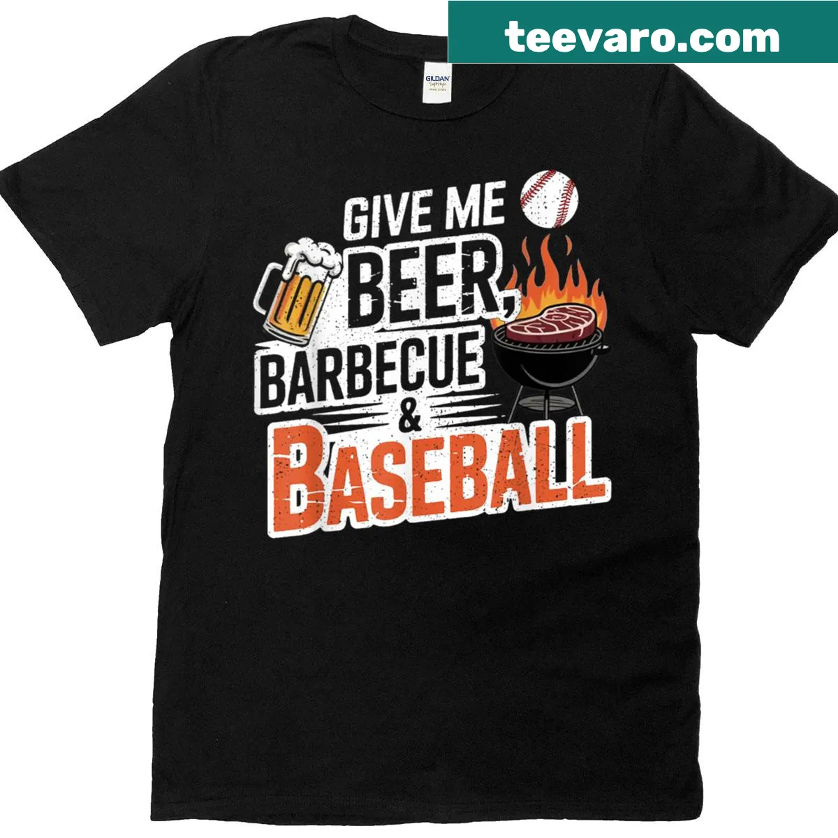 Amusing t-shirt for dads and grandpas with playful text — on a men's t-shirt