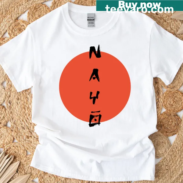 Hand-lettered Path Of The Soul graphic with a red sun on a t-shirt