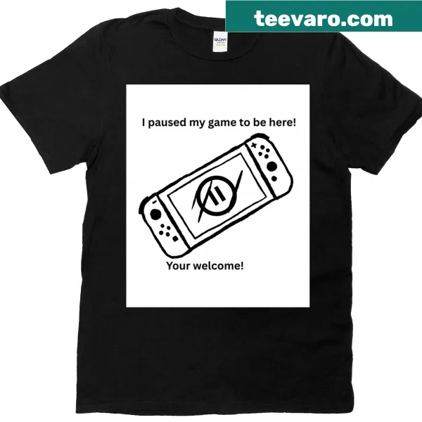 Funny oversized t-shirt with gamer quote about gaming