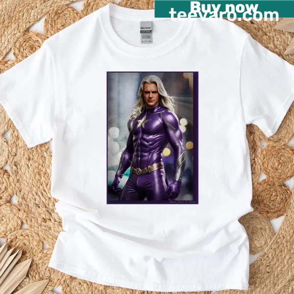 Bold typography T-shirt featuring the text 'Purple Warrior'