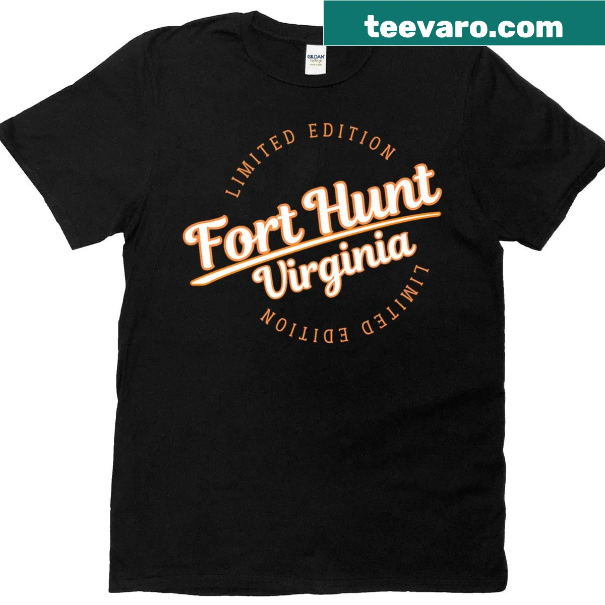 Retro Fort Hunt Athletic graphic on a premium t-shirt — on a men's t-shirt