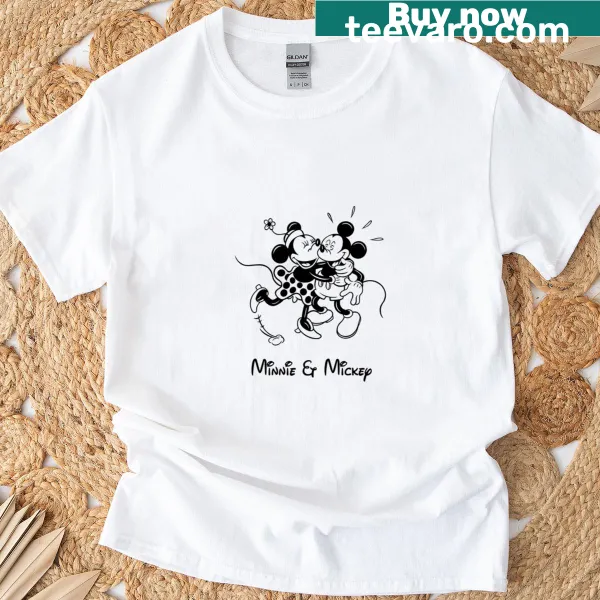 Elegant calligraphy design on a retro lovers t-shirt
