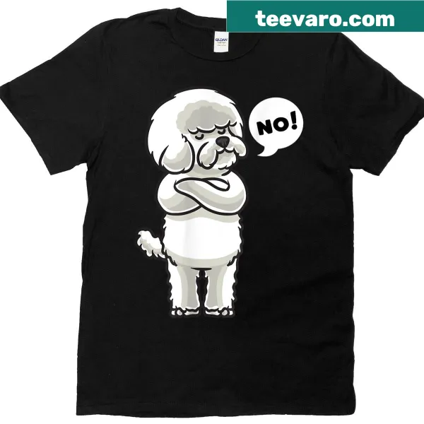 Cartoon Bichon Frise dog graphic t-shirt