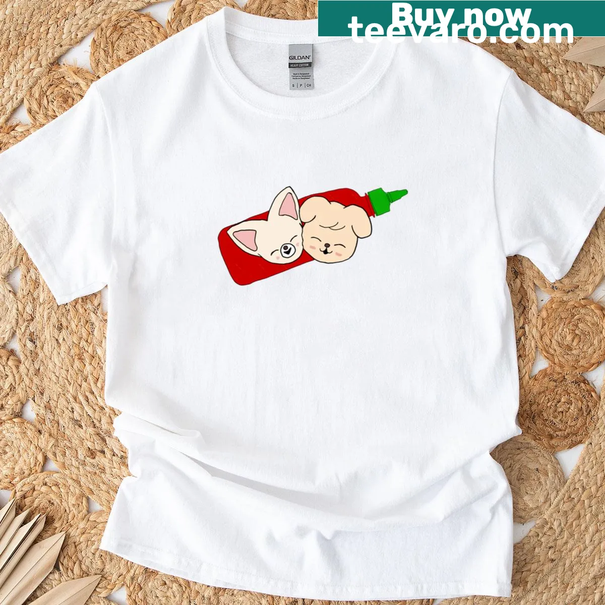 Vocalracha V3 T-shirt with dynamic typography — on a men's t-shirt