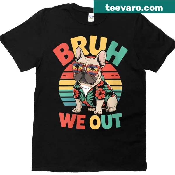 Vintage French Bulldog t-shirt with humorous text and illustration