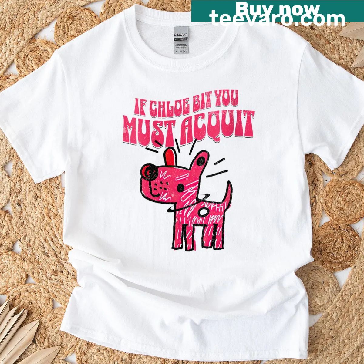 Humorous dog lover T-shirt with cute saying — on a men's t-shirt