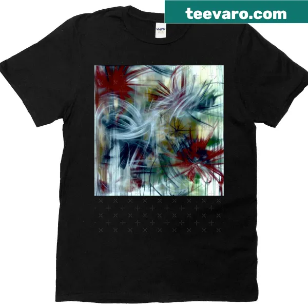 Abstract typography graphic T-shirt in oversized fit