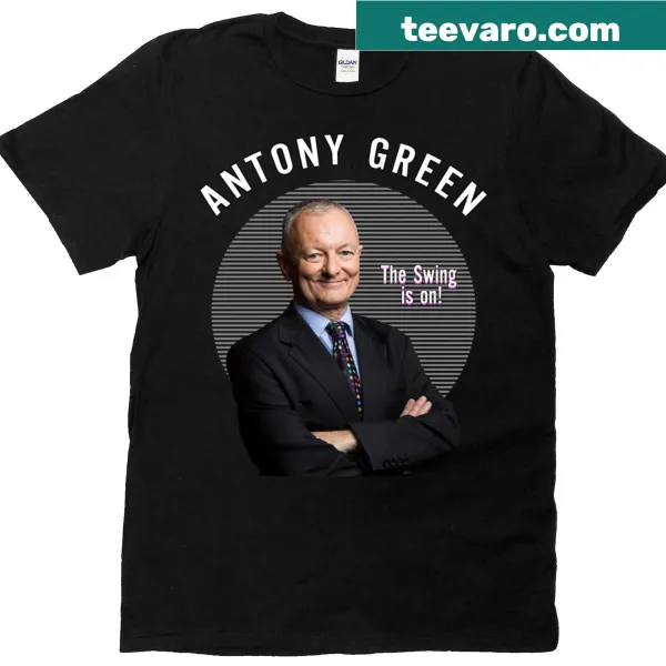Stylish typography design honoring Antony Green on T-shirt