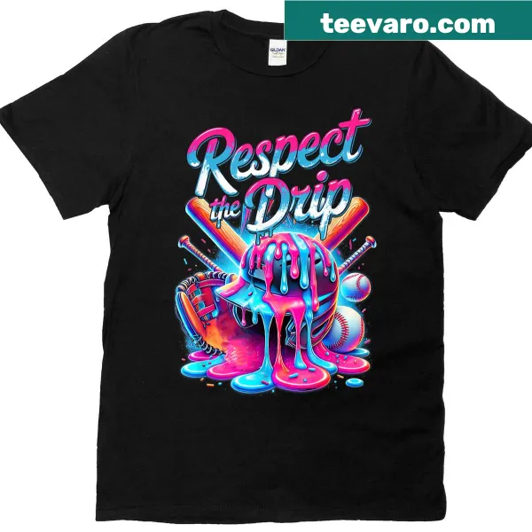 Youth baseball t-shirt with ice cream and baseball design