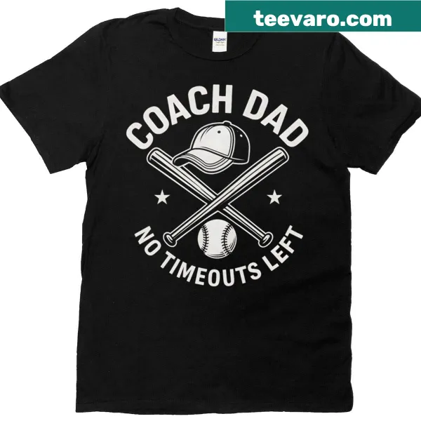 Funny baseball coach dad graphic t-shirt with humorous text