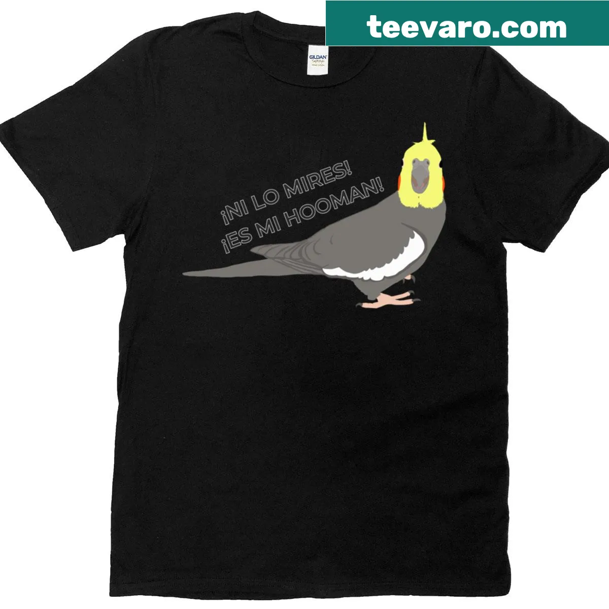Oversized t-shirt with the phrase 'No Lo Toques Es Mi Hooman' in bold print — on a men's t-shirt