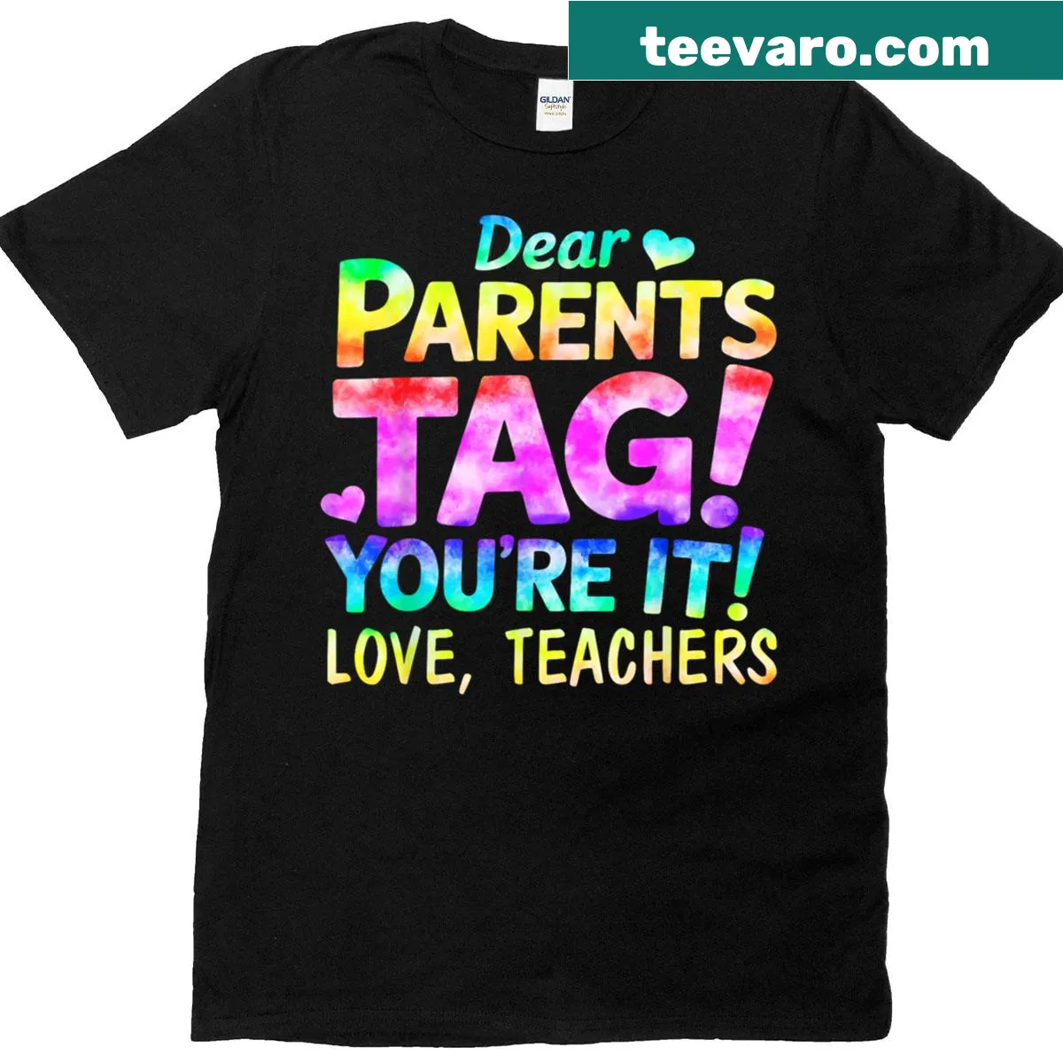 Humorous teacher t-shirt with a message for parents. — on a men's t-shirt