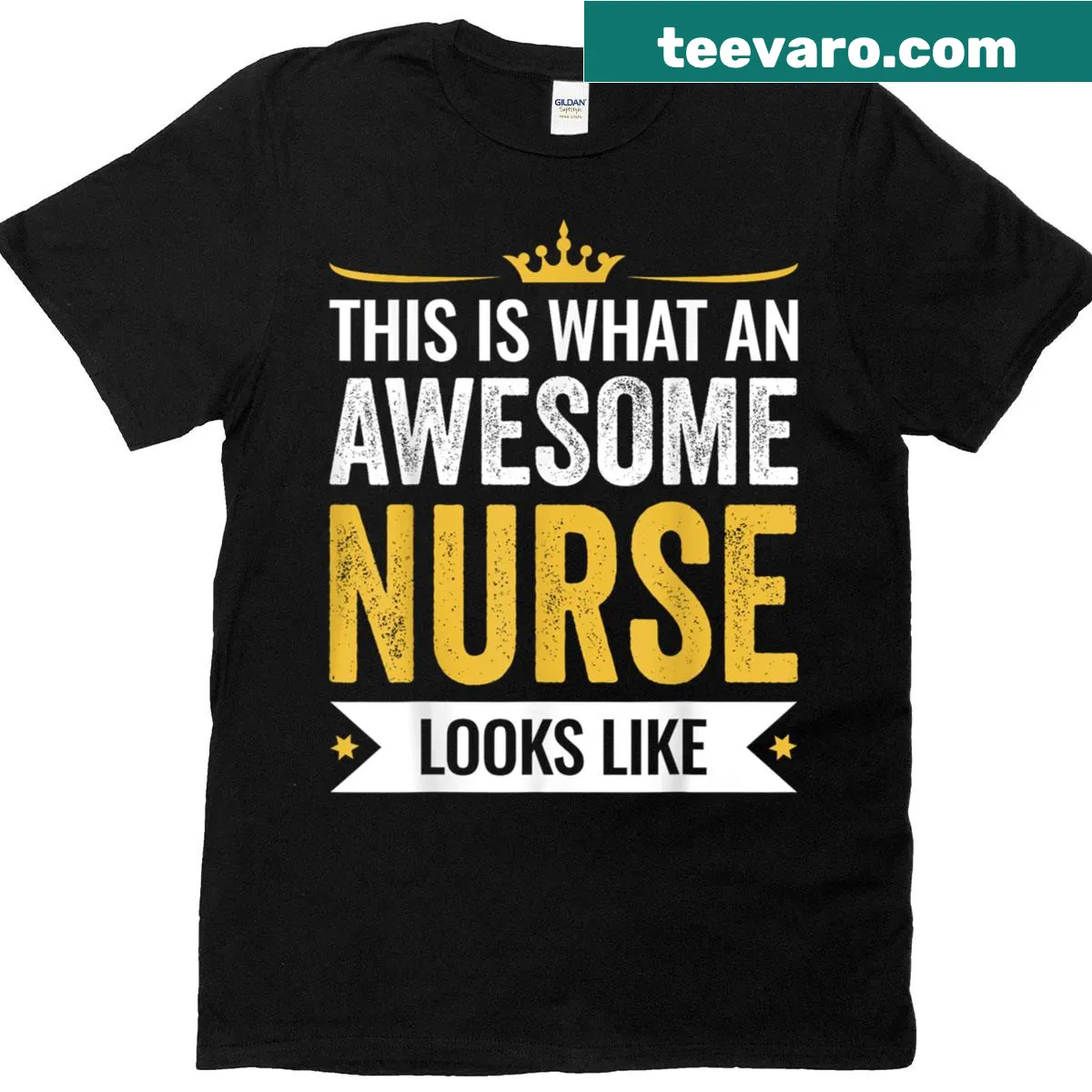 Awesome Nurse t-shirt featuring humorous appreciation graphic — on a men's t-shirt