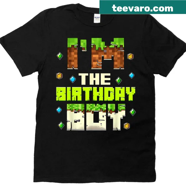 Pixel art design celebrating the birthday boy with gaming graphics