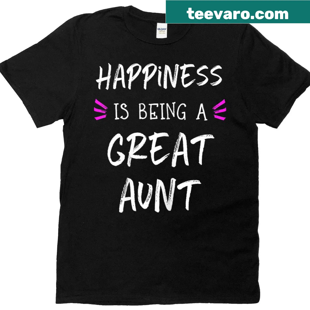 Cute T-shirt celebrating being a great aunt with playful text — on a men's t-shirt