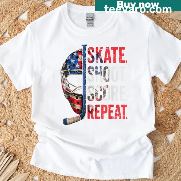 Funny hockey-themed T-shirt suitable for fans of all ages