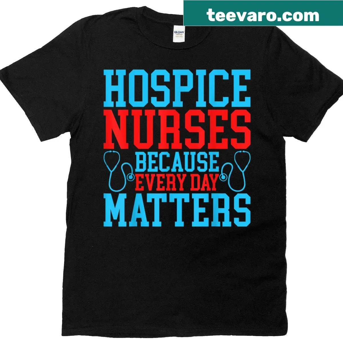 Inspirational hospice nurse T-shirt with text about every day matters — on a men's t-shirt