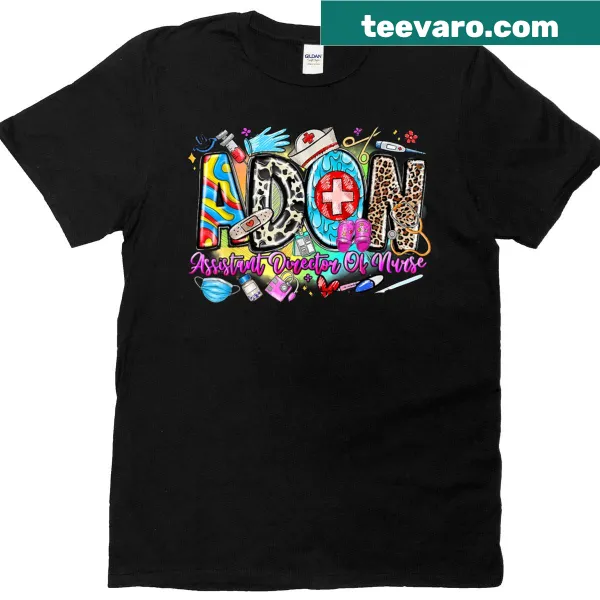 T-shirt celebrating nursing leaders with text Leopard Adon