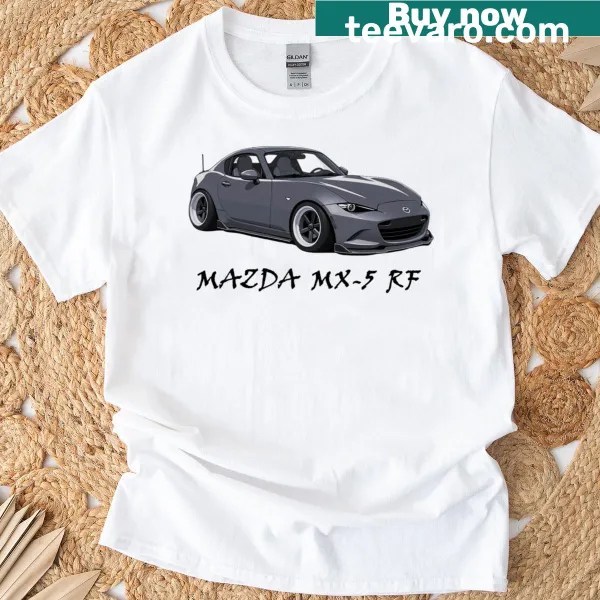 Mazda MX-5 RF t-shirt with minimalist design.