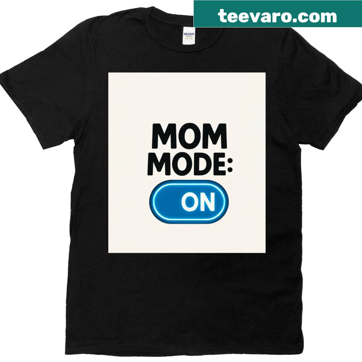 Funny Mommodegraphic t-shirt with playful typography — on a men's t-shirt