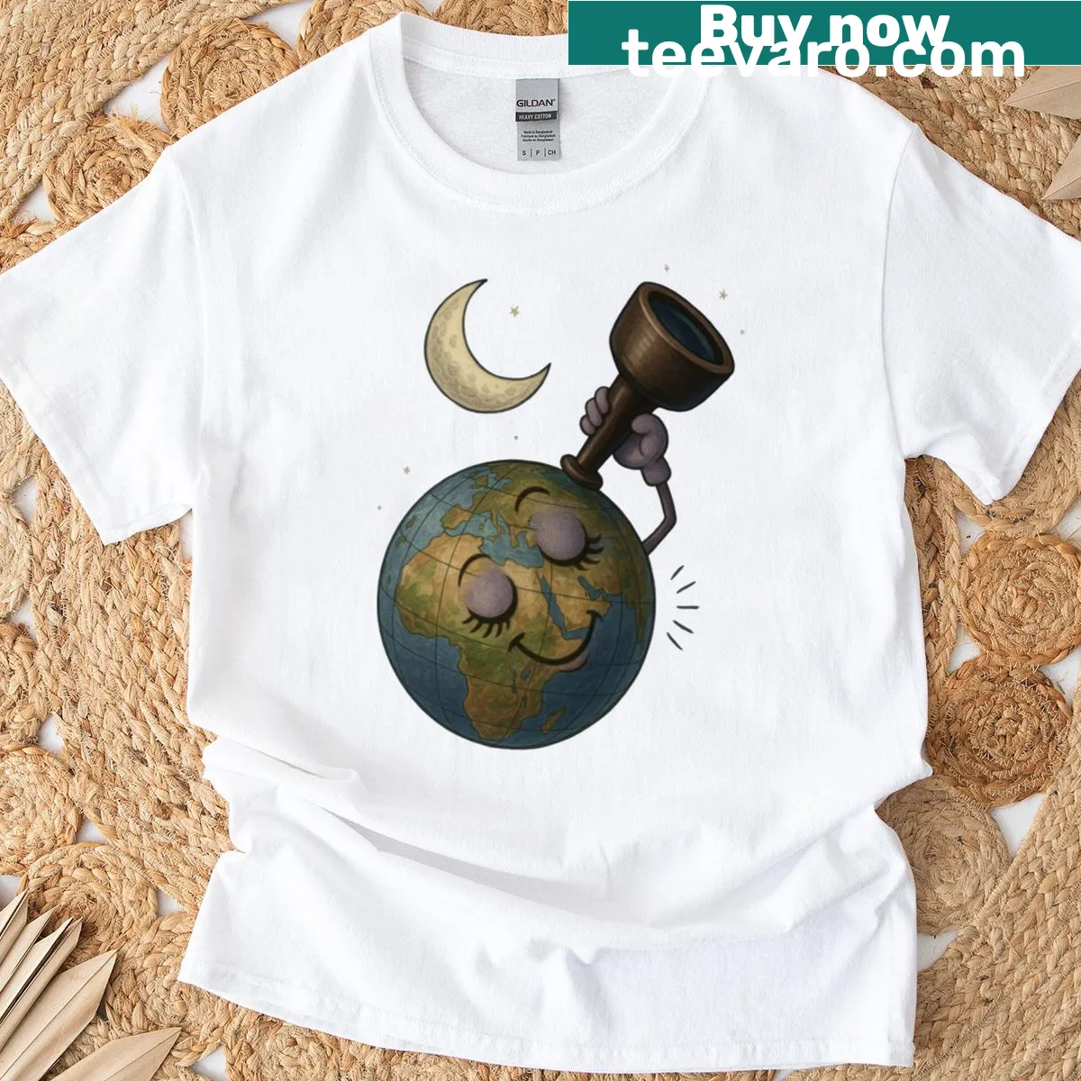 T-shirt featuring the phrase 'Mundo Azul', symbolizing travel and exploration. — on a men's t-shirt