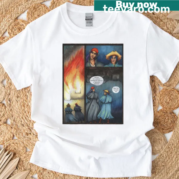 T-shirt with bold text about negotiations