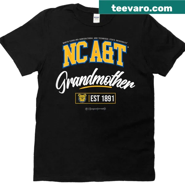 Typography North Carolina A&T State University shirt for grandmothers.