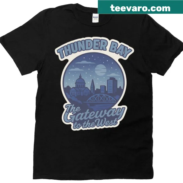 Vintage-style Thunder Bay t-shirt for winter lovers