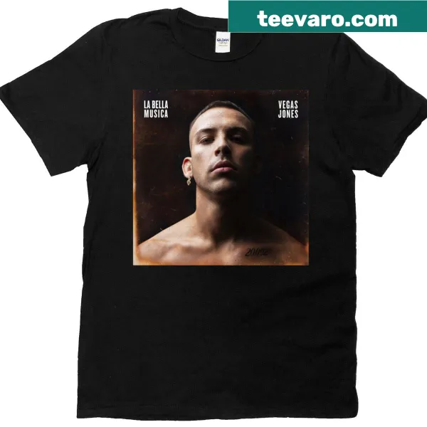 La Bella Musica album title printed T-shirt by Vegas Jones