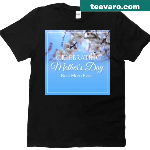 Inspirational floral tee for moms with 'Youre The Best Mom Forever' text.