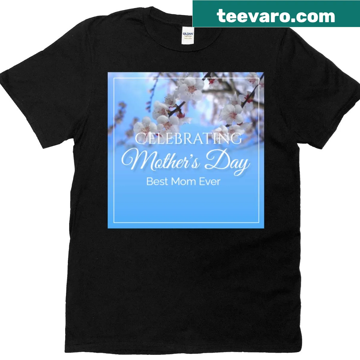 Inspirational floral tee for moms with 'Youre The Best Mom Forever' text. — on a men's t-shirt