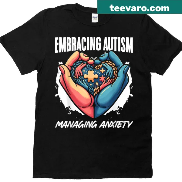 T-shirt with a message of support for autism awareness and acceptance