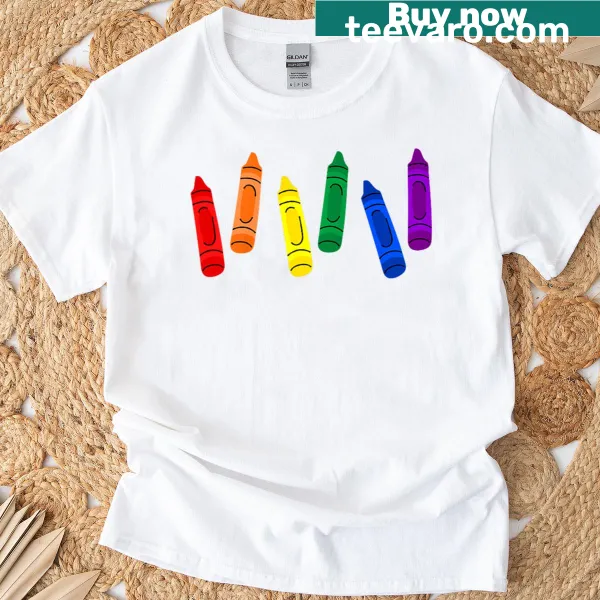 Rainbow crayons illustration representing LGBTQIA pride