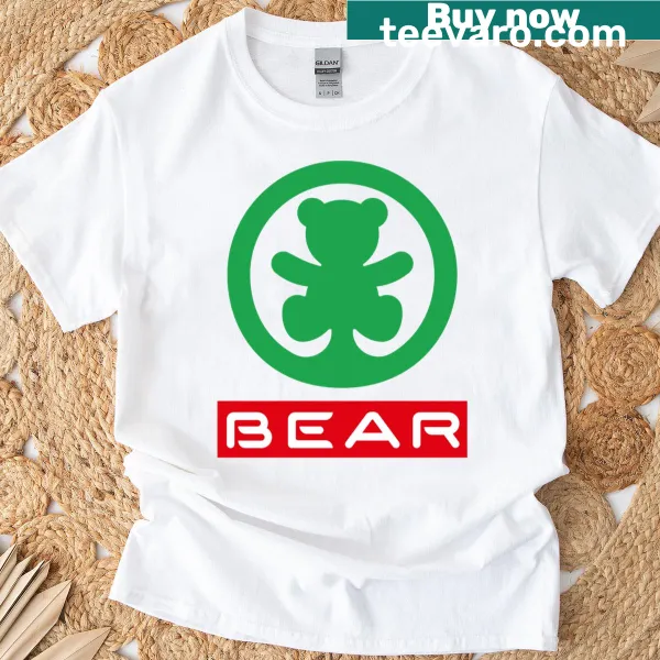 Minimalist bear graphic on a stylish premium t-shirt