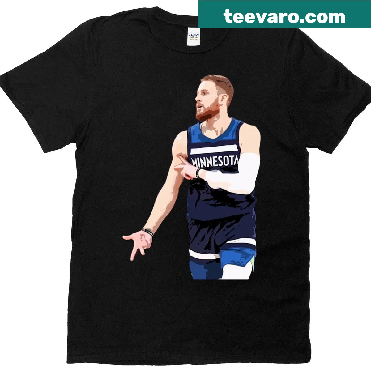 Tribute t-shirt featuring Donte Divincenzo for sports fans — on a men's t-shirt