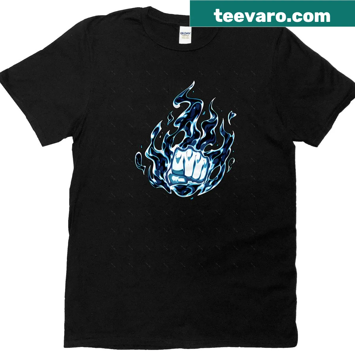 Oversized T-shirt featuring a bold fist graphic symbolizing justice — on a men's t-shirt