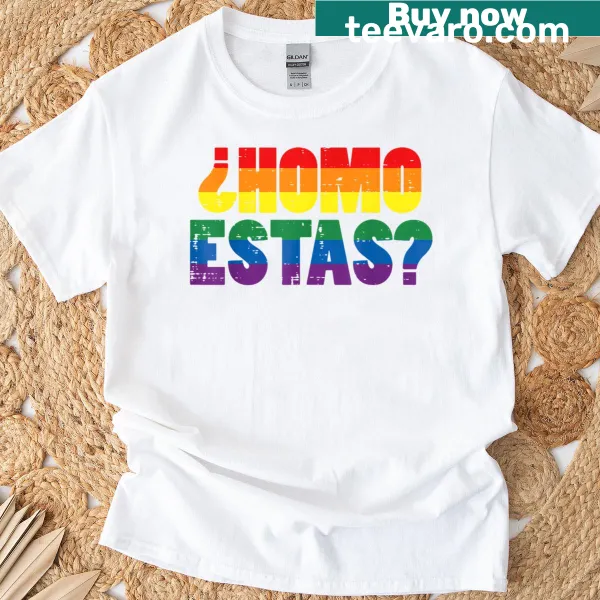Humorous LGBTQ+ themed design on a pride t-shirt