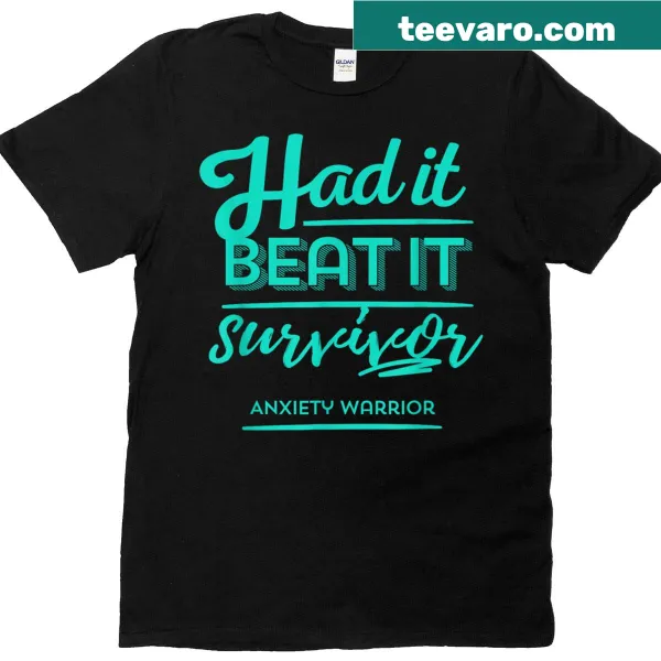 Empowering t-shirt with 'Had It Beat It' for mental health awareness