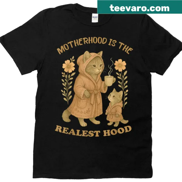 Cat Mom t-shirt with playful typography for cat lovers