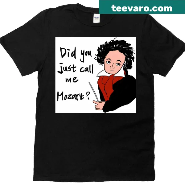 T-shirt featuring a colorful illustration of Beethoven