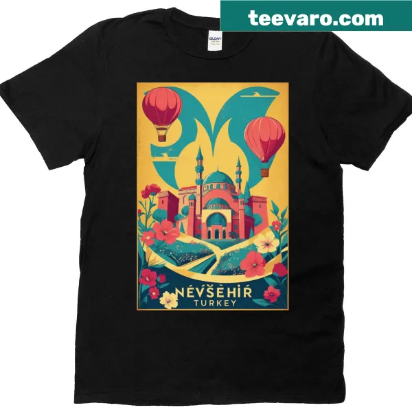 Vintage travel t-shirt featuring Nevsehir, Turkey design