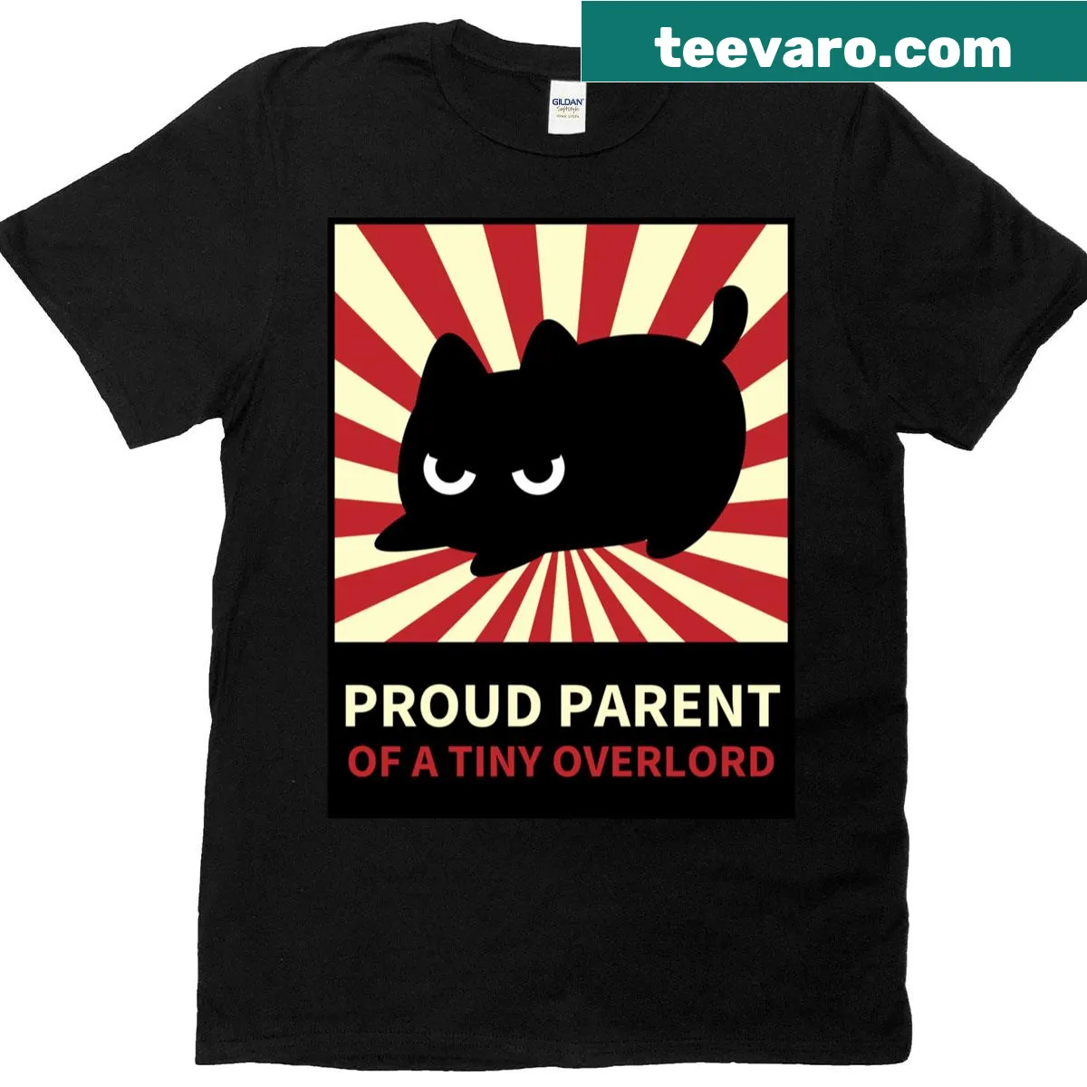 Funny t-shirt for proud parent of a tiny overlord — on a men's t-shirt
