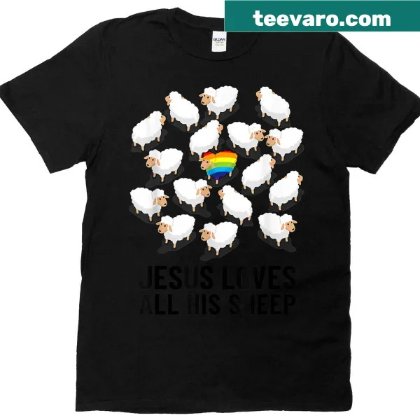 LGBTQ+ pride t-shirt with a message about love and acceptance